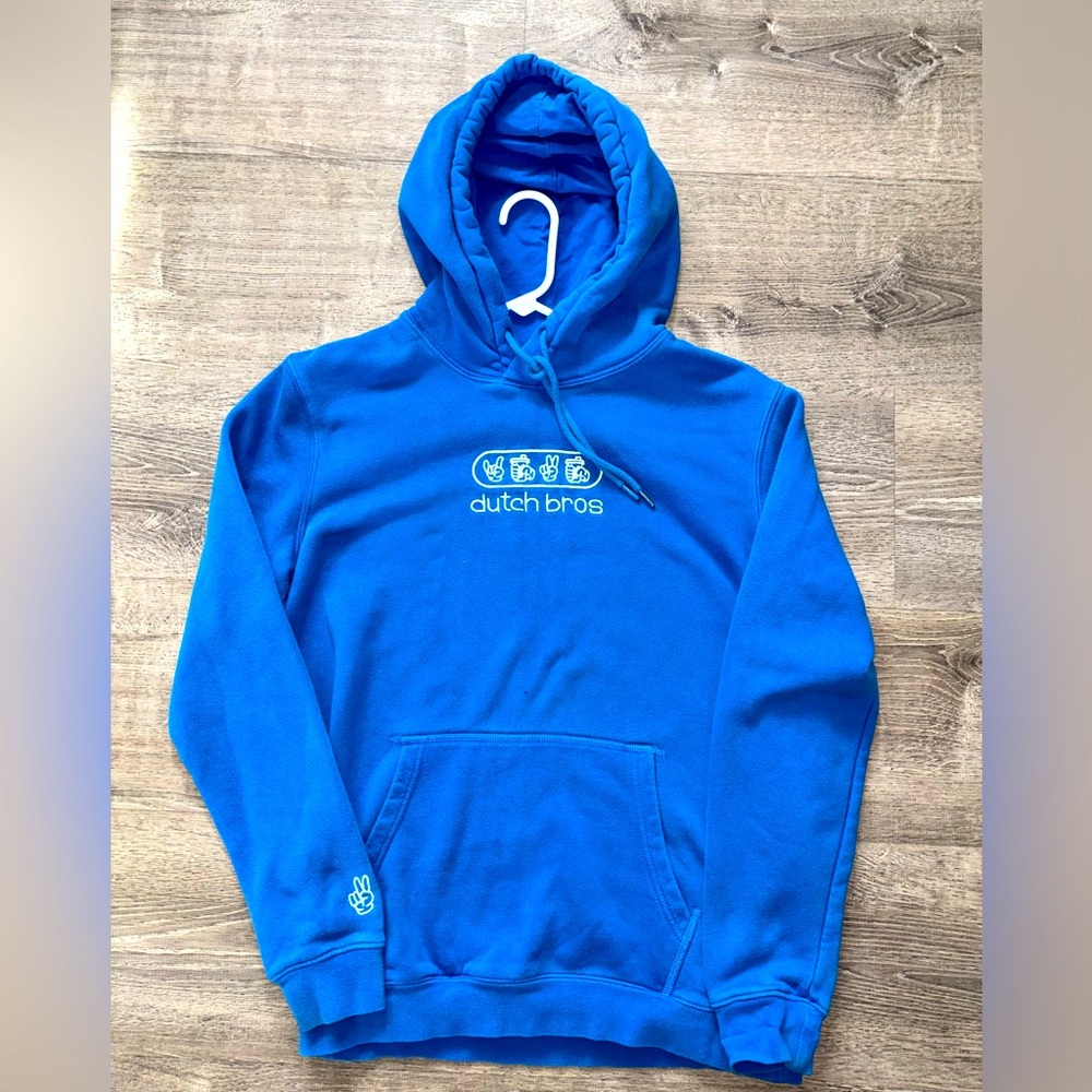 DUTCH BROS BLUE EMPLOYEE HOODIE MEDIUM EMOJI
